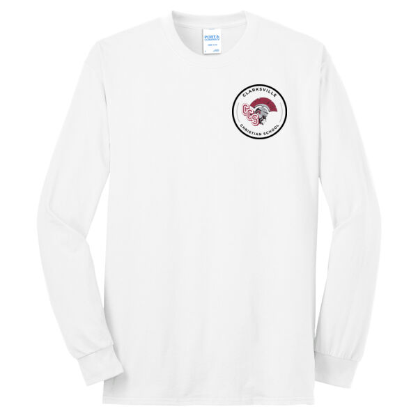Circle Mascot Logo  - Long Sleeve Core Blend Tee Thumbnail