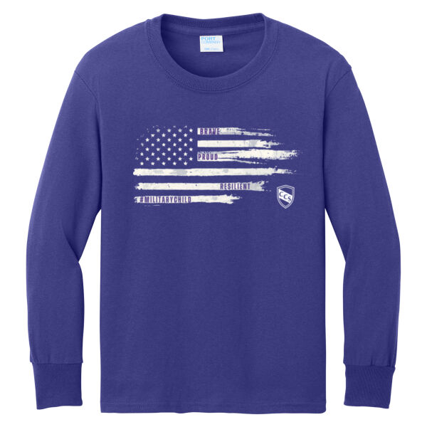 CCS Military Child - Youth Long Sleeve Core Cotton Tee Thumbnail