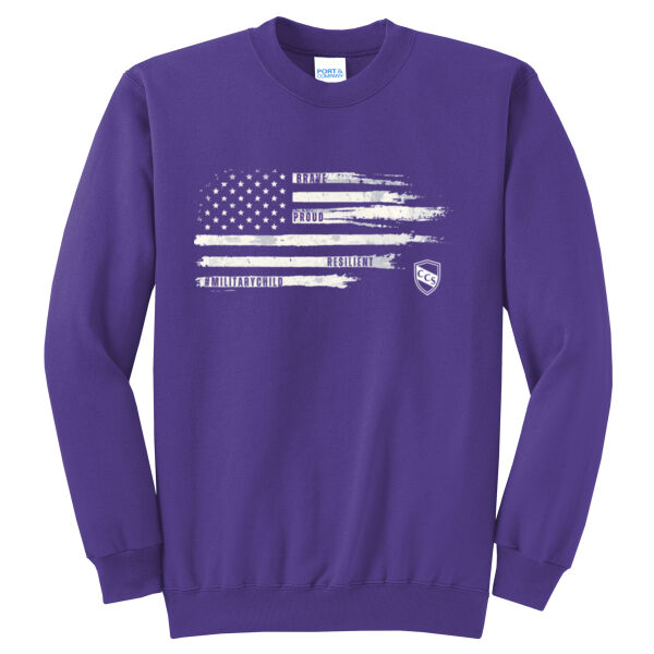 CCS Military Child - Core Fleece Crewneck Sweatshirt Thumbnail